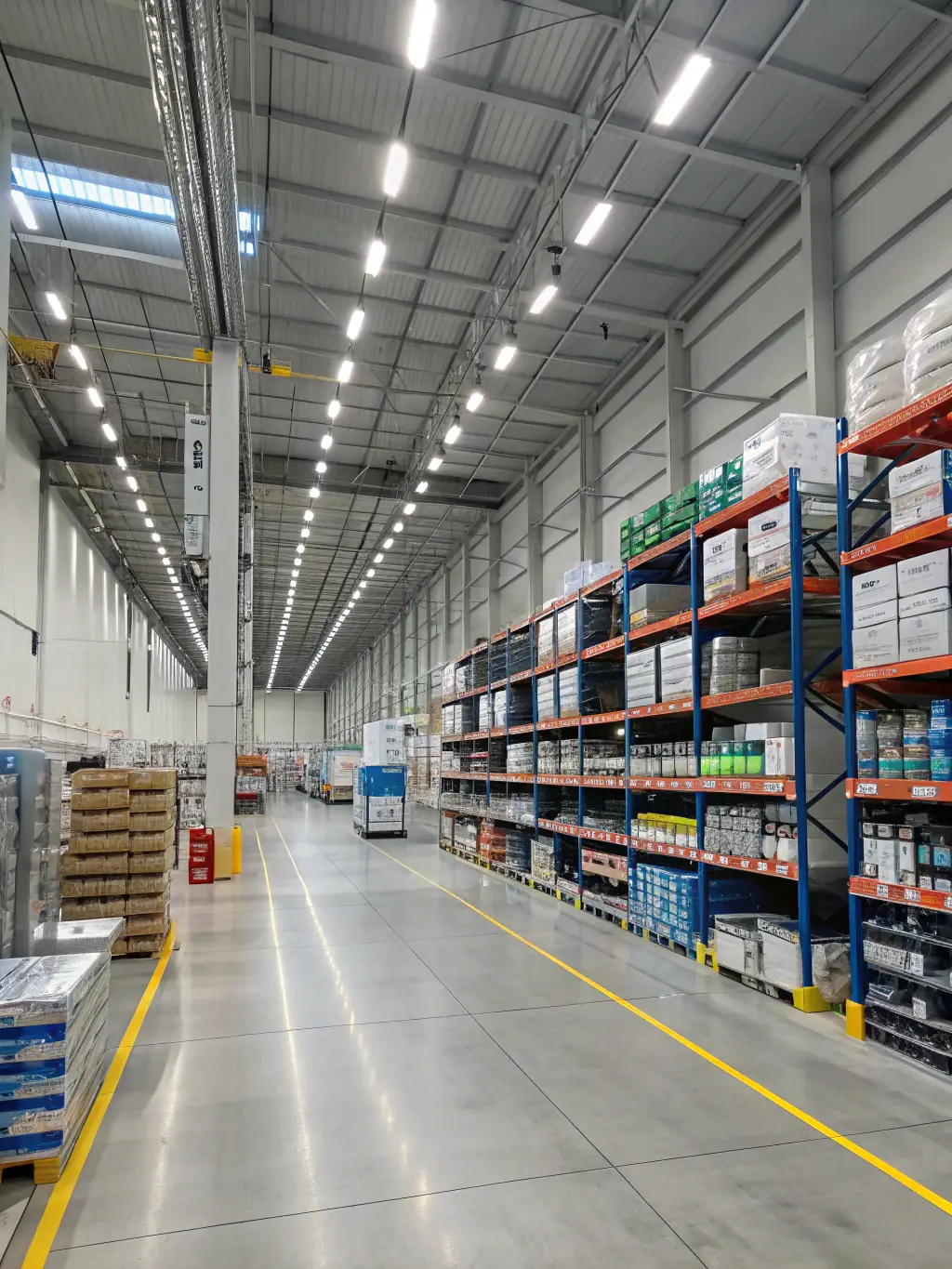A warehouse filled with various water treatment equipment ready for installation, showcasing Weiliya's equipment supply services.
